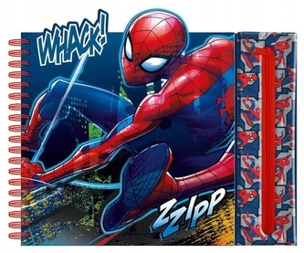 Notatnik Activity z odpinaną kieszonką Spiderman, Kids