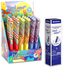Zestaw promocyjny Długopisów ścieralnych Flexi Abra Ombre 24 szt. + 20 szt wkładów, Penmate
