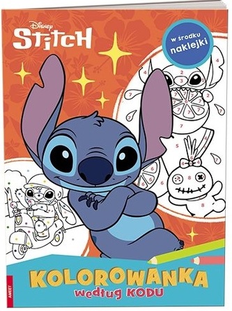 Stitch. Kolorowanka według kodu