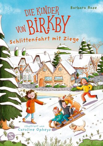 Die Kinder von Birkby. Schlittenfahrt mit Ziege