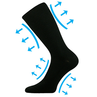 Lonka® ponožky Oregan černá 51-54 (35-37) 1 pár