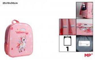 Plecak jednokomorowy Jednorożec różowy 25x10x30cm