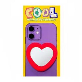 Uchwyt do telefonu z lusterkiem cool. Serce Uchwyt do telefonu z lusterkiem cool. Serce