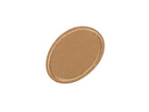 Nažehlovací záplaty pro opravy dírek i zdobení ovál - 10 ks - 6 hnědá světlá
