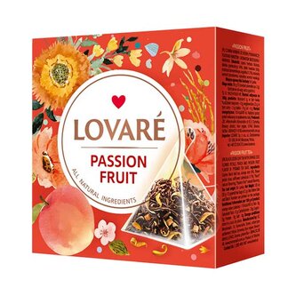 Lovaré Passion Fruit 30g (15 pyramid, černý čaj)