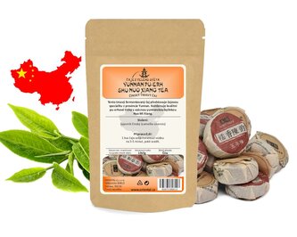 Tmavý čaj China Yunnan Pu-erh Shu Nuo Xiang Tea - 10 x 5 g