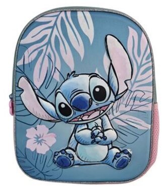 3D dětský batoh Disney|Lilo & Stitch: Stitch Pink (objem 6 litrů|24 x 30 x 8 cm)