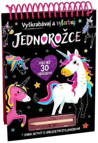 Jednorožce - Vyškrabávaj a vyfarbuj