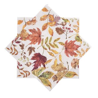 Ubrousek papír podzimní listí 20 ks 33x33 cm