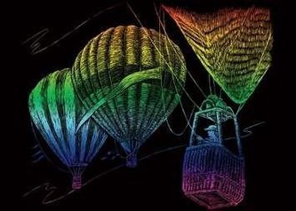 Wydrapywanka tęczowa Balon