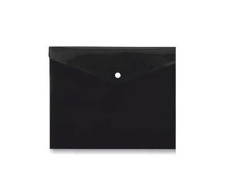 Koperta na zatrzask A4 PP-116 z kieszenią czarna