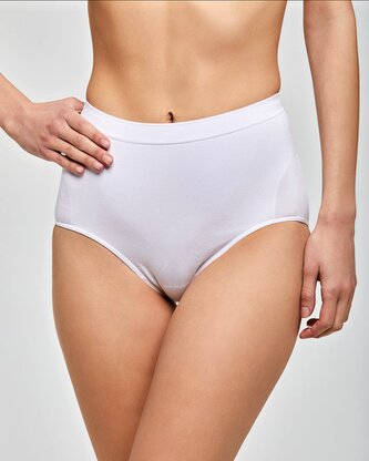 Stahovací kalhotky CULOTTE bílá MAXI 3XL modelante SENSI