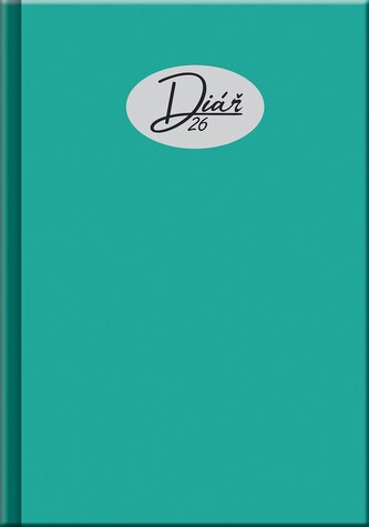 Denní diář 2026 - COLORS zelenomodrý (A5)