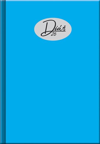 Denní diář 2026 - COLORS modrý (A5)