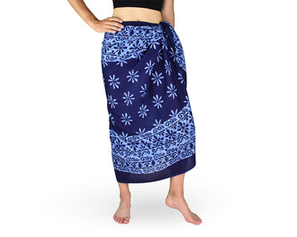 Sarong - Pareo REN, kvítek, modrá