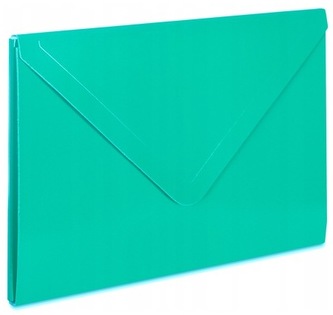 Teczka kopertowa A4 2 10mm turkus, VauPe