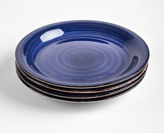 Sada dezertních talířů | OBLAN | tmavě modrá, 4 ks | 19 cm | 706653
