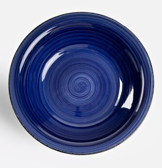 Sada OBLAN | hluboké tmavě modré talíře, 4 ks | 21 cm | 706660