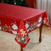 Vánoční ubrus na stůl XMAS PARTY červená 110x160 cm Mybesthome