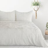 Flanelové povlečení se strukturou chlupatého kožíšku MYSTERY krémová 1x 220x200 cm, 2x povlak 70x80 cm MyBestHome