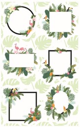 Avery Zweckform Z-design 57044 Kreativní samolepky, 12 ks, motiv rámečky