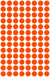 Avery Zweckform 3177 Samolepící kolečka Ø 8 mm, 416 ks, neonově červené