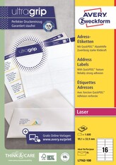 Avery Zweckform L7162-100 Adresní etikety 99,1x33,9 mm, 100 archů, bílé