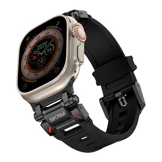 SKINARMA Titon řemínek pro Apple Watch 49/45/44 mm černý