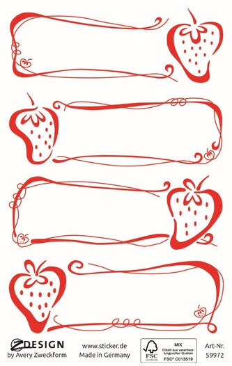 Avery Zweckform 59972 Etikety na zavařeniny, papírové, 8 ks