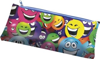 Piórnik z nadrukiem na suwak Smile