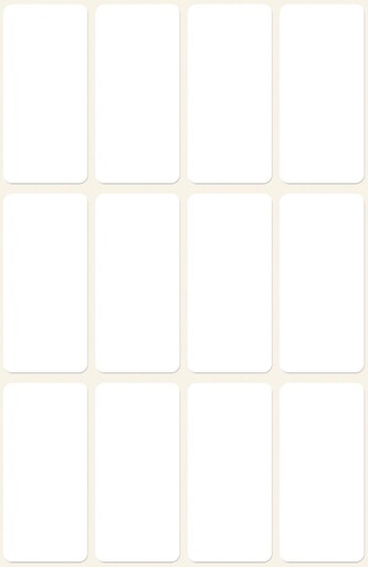 Avery Zweckform 3077 Etikety na ruční popis 38x18 mm, 72 ks, bílé