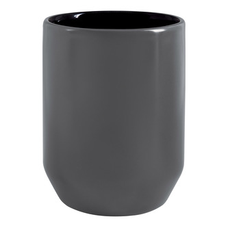 Spirella kelímek na kartáčky JARO, šedo-černý, keramika