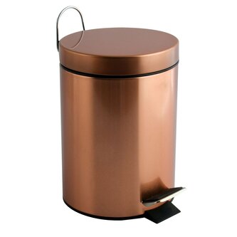 MSV pedálový odpadkový koš, měděná, ocel, 3 L