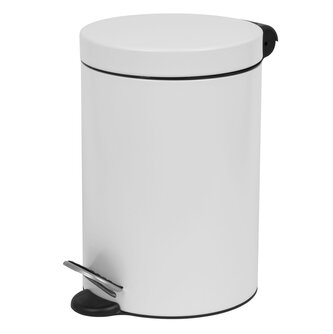 Pedálový odpadkový koš Freedom Fresh 3 l, lakovaná ocel, bílá