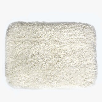 Spirella koupelnová předložka HIGHLAND, vysoký vlas, bílá, mikrovlákno, 55 x 65 cm