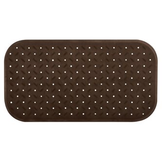 MSV protiskluzová podložka do vany CLASS Premium, hnědá, SBS kaučuk, 36 x 65 cm