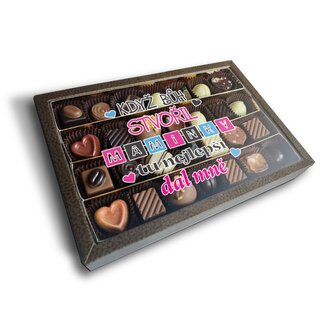 Pralinky Když Bůh stvořil maminky: 28 ks pralinek