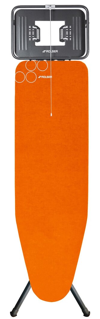 Rolser žehlící prkno K-Tres Black Tube L, 120 x 38 cm, pro parní generátory, oranžové