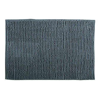 MSV koupelnová předložka CHENILLE, tmavě šedá, mikrovlákno, protiskluzová, 50 x 80 cm