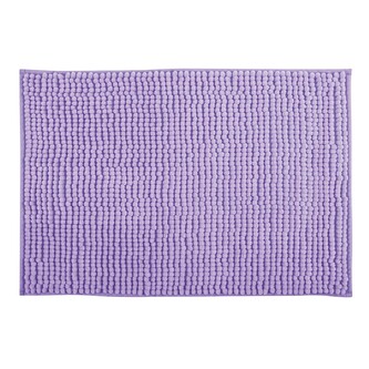 MSV koupelnová předložka CHENILLE, levandulová, mikrovlákno, protiskluzová, 40x60 cm