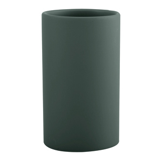 Spirella kelímek na kartáčky TUBE-Matt, matně tmavě zelený, keramika