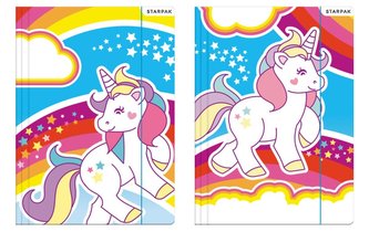 Teczka z gumką A4 jednorożec