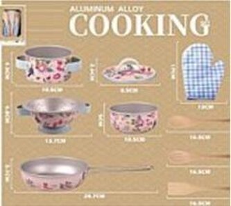 Zestaw metalowych garnków