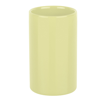 Spirella kelímek na kartáčky TUBE, světle žlutý, keramika