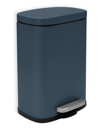 Spirella pedálový odpadkový koš AKIRA, matná petrolejová, ocel, 5 L