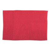 MSV koupelnová předložka CHENILLE, červená, mikrovlákno, protiskluzová, 40 x 60 cm