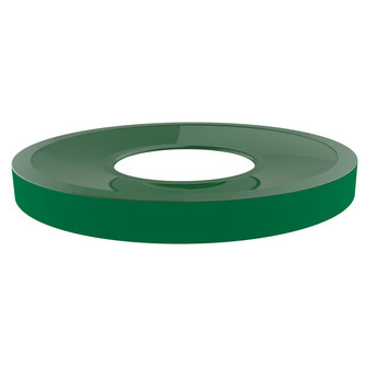 Víko pro koš Eko,45 l, sklo barevné - zelené, lakovaná ocel