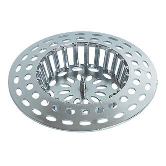 Spirella sítko do dřezu HAIRTRAP, chromovaný, plast, průměr 70 mm