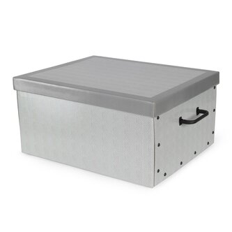 Skládací úložná krabice - karton box Compactor Boston 50 x 40 x 25 cm, šedá Skládací úložná krabice - karton box Compactor Boston 50 x 40 x 25 cm, šedá