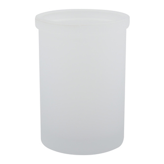 Spirella kelímek na zubní kartáčky YOKO, bílý, sklo